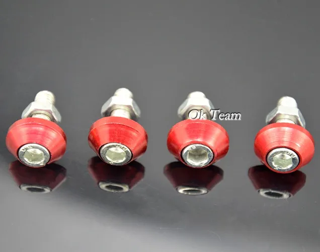 Универсальные 4 шт. болты с резьбой для номерного знака автомобиля грузовика