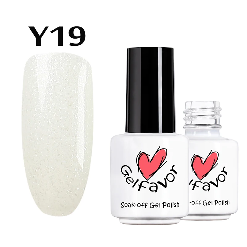 Нам $1 Выкл в США $2 Gelfavor из серебряных алмазов серии гель Lacquer7ml Цвета вымачивать