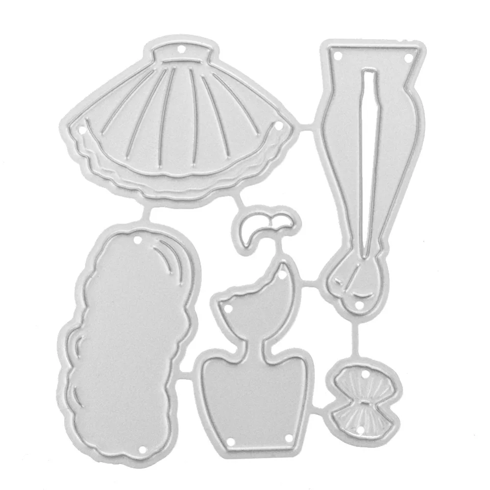 Металлический трафарет с милой маленькой девочкой для скрапбукинга фотоальбома