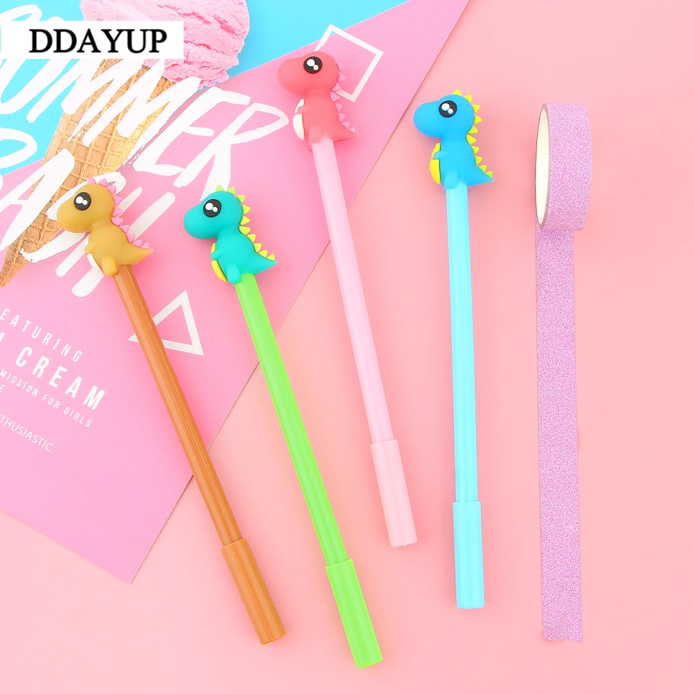 2 шт./лот креативная ручка Корейская Милая Канцелярия каваи конфеты динозавр