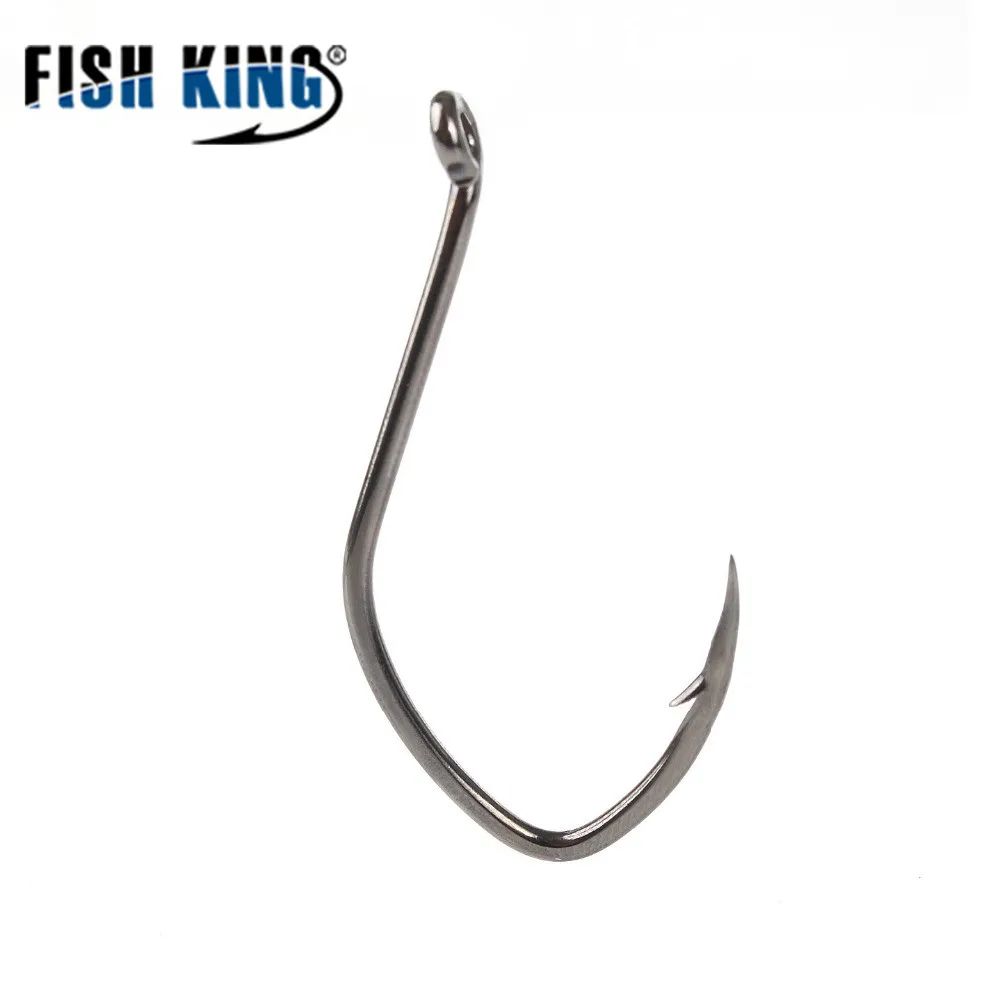 Рыбы король 5 шт крючки для сома с Вращающийся шарнир Sharp рисунком в горошек