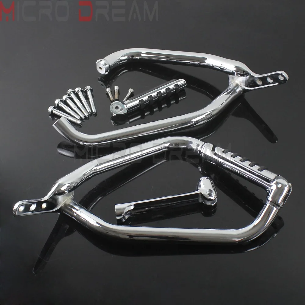 1 пара хромированные бамперы для мотоцикла Honda VTX1300 VTX 1300 C R S T 2002 2006 2007 2008 2009|Бамперы