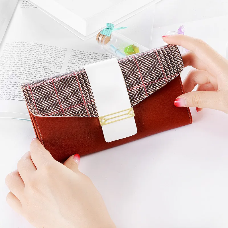 Clearance Sale Bag PU Leather Long Wallet for Women Purse Girls Ladies Fashion Money Multi-function Clutch Card Holder | Багаж и сумки