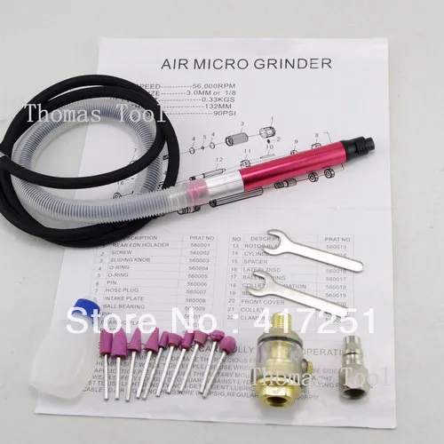 

1/8'' Air Micro Grinder Air Micro Pencil Without Box 56000 RPM 90PSI