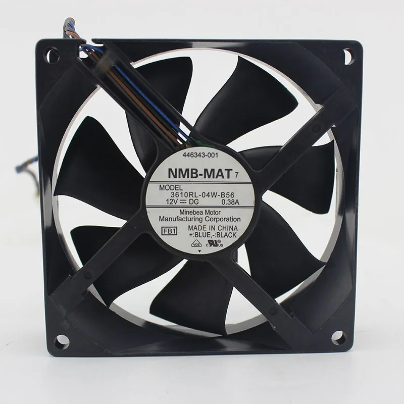 Бесплатная доставка Для NMB 3610RL 04W B56 FB4 DC 12 В 0.38A 4 проводный контактный разъем 90 мм