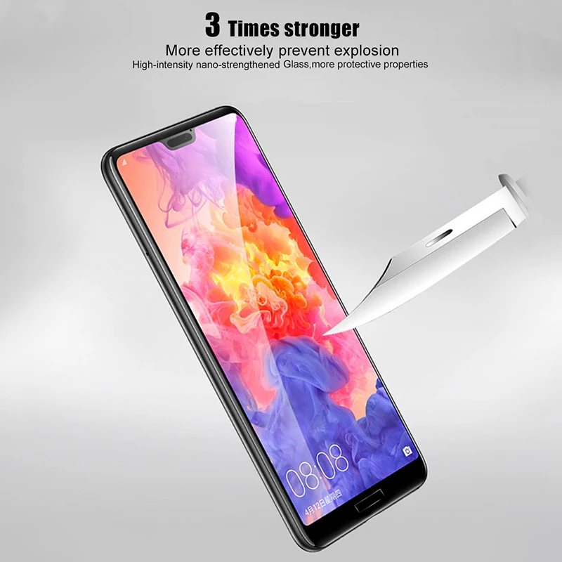 Для huawei P20 Lite, закаленное стекло,, новинка, полное покрытие, 5,0 дюймов, Взрывозащищенная защитная пленка для экрана для huawei P20 Lite/Pro