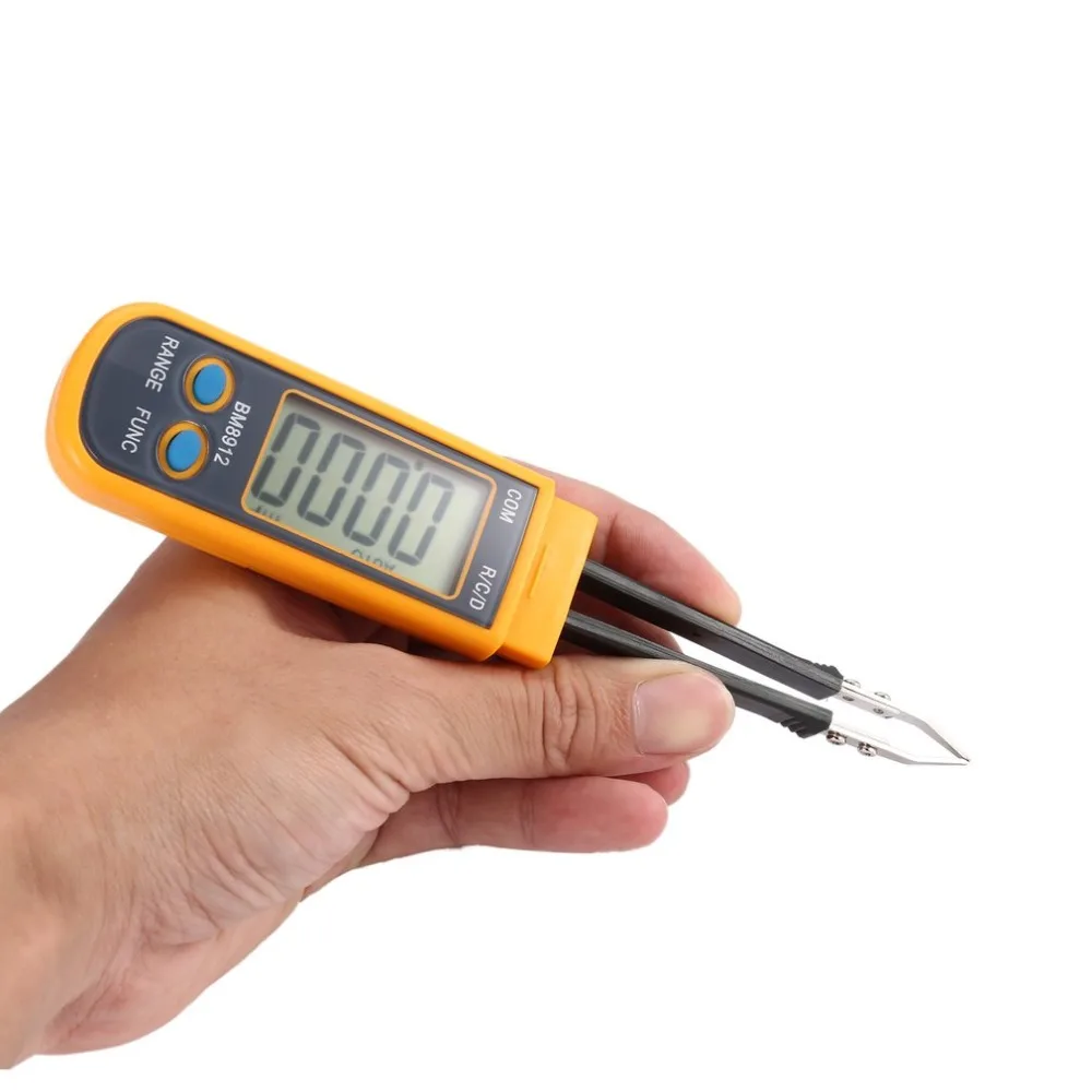 BM8912 Смарт SMD тест er сопротивление диод емкость цифровой мультиметр мини метр зонд тестовый зажим Пинцет автоматическое сканирование
