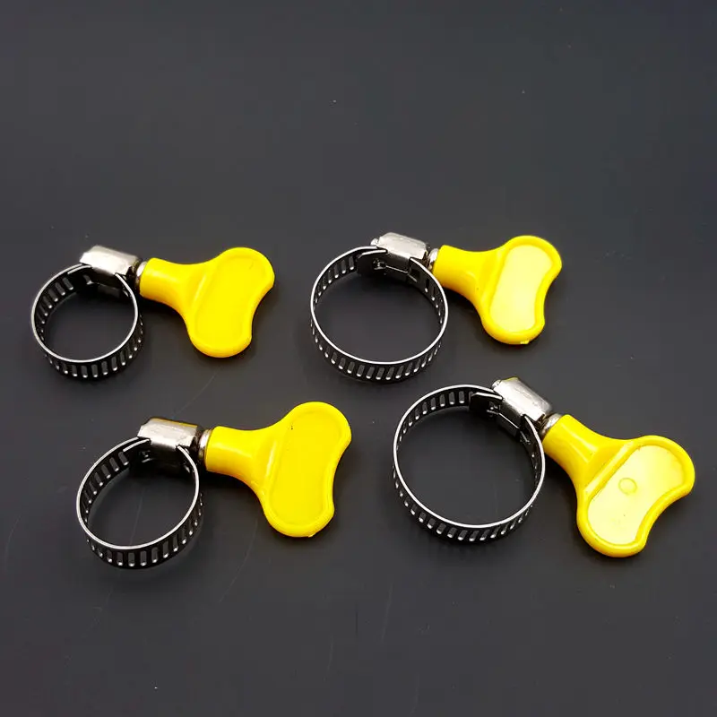 Регулируемый поворотный трубный зажим из нержавеющей стали с ручкой 13-19 мм/16-25 мм