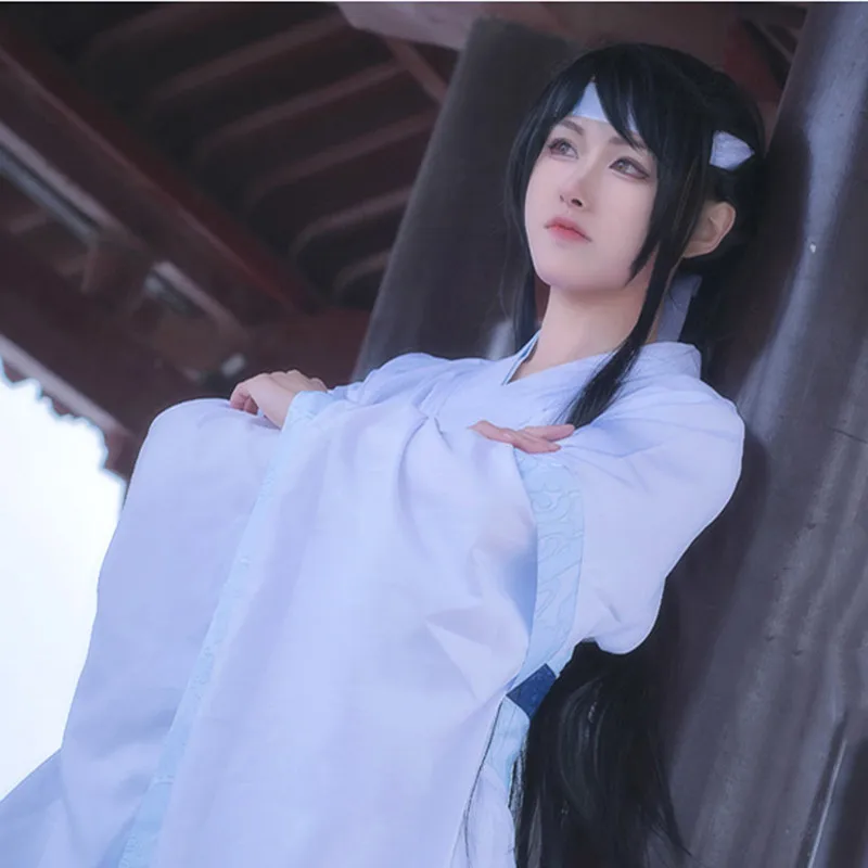 Аниме Mo Dao Zu Lan Sizhui Lan Jingyi, костюм для косплея, Grandmaster of Demonic Cultivation, мужская обувь Hanfu, парик, волосы для мальчиков