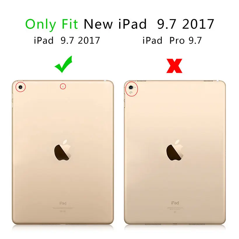 3D цветной чехол для Apple новый iPad 9 7 2017 A1822 умный планшета модный мультяшный из