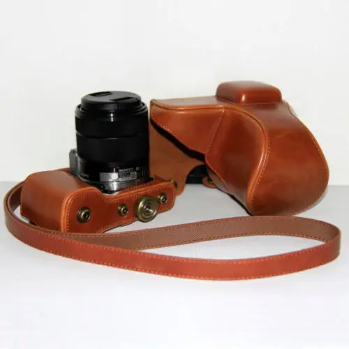 Кожа Камера сумка для Sony NEX-5R 5N 5 т с 16-50 мм объектив Бесплатная доставка мир