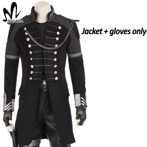 jacket and gloves Kingsglaive Final Fantasy XV Nyx Ulric косплей костюм костюмы для взрослых на Хэллоуин для Мужчин Косплей Nyx куртка костюм - Цвет: jacket and gloves
