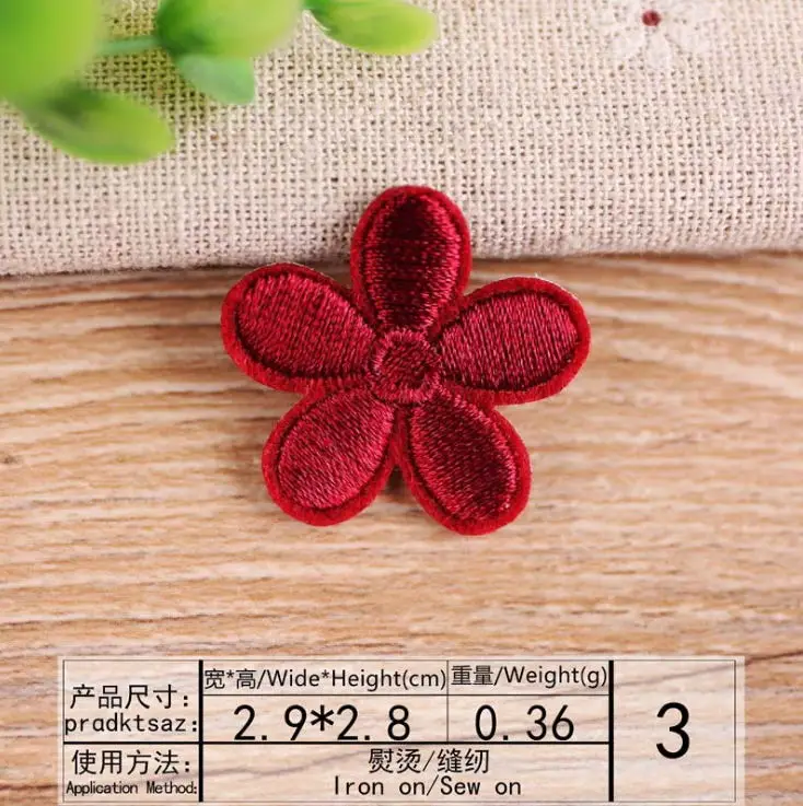 1 pcs Mini Flowers embroidered iron on Fashion patches clothing accessory bag hat shoe repair Appliques phone decor diy | Дом и сад