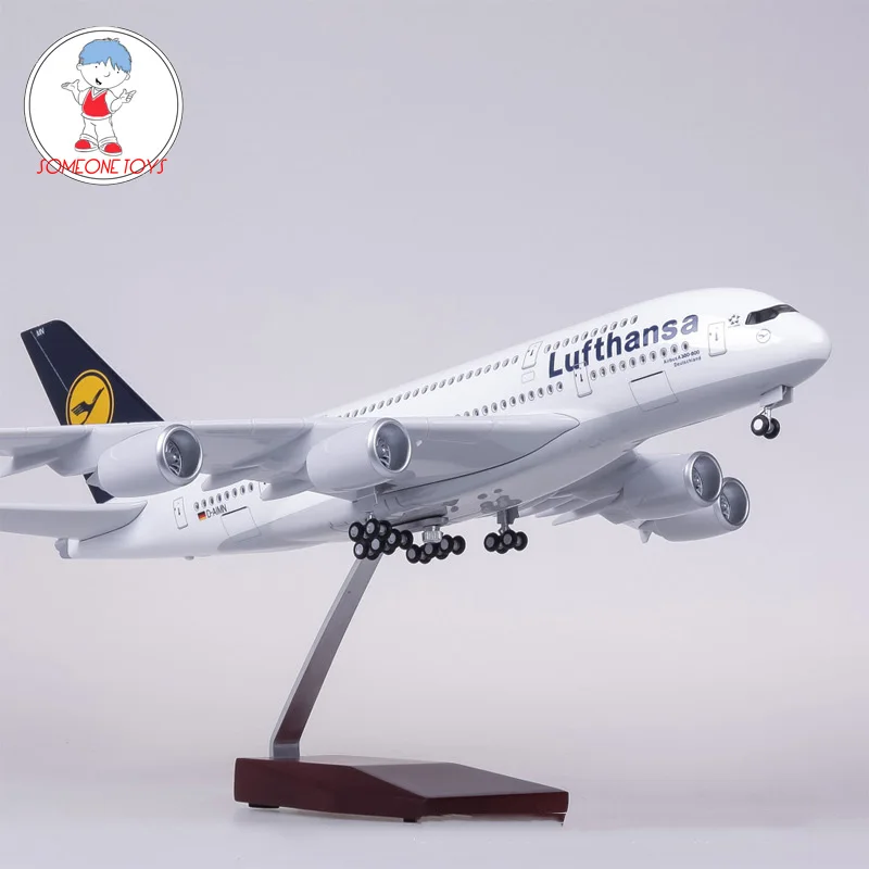 1/160 масштаб 50 5 см самолет Airbus A380 Lufthansa модель самолета Германия отлитая