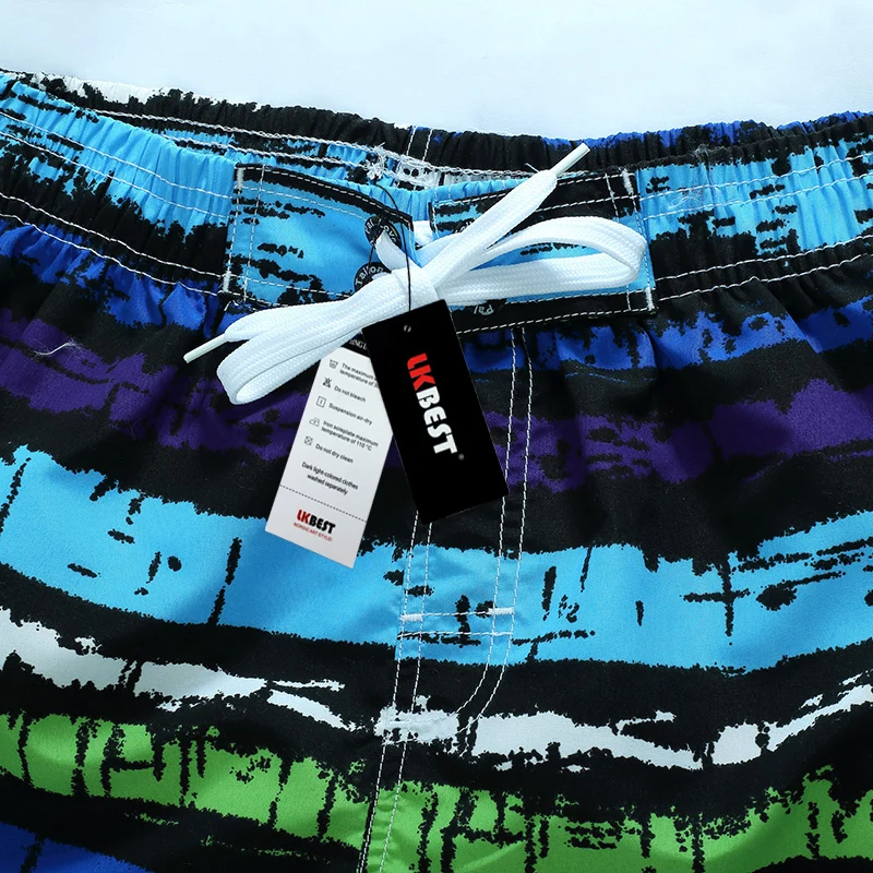 LKBEST Новая мужская доска с коротким сетчатым подкладом полосатая пляжная