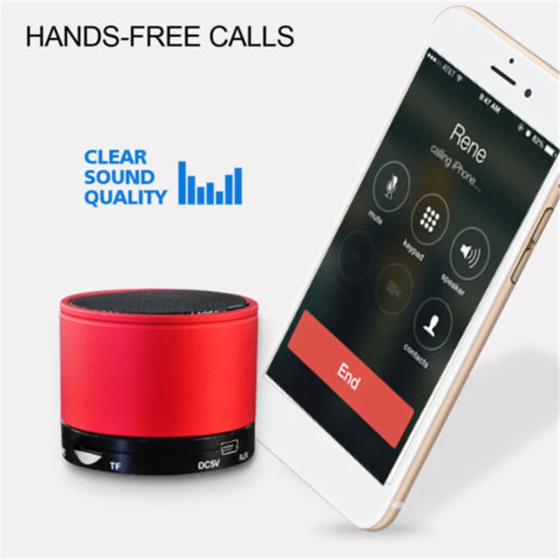 Портативный Bluetooth динамик беспроводной громкий стерео s для смартфона Поддержка