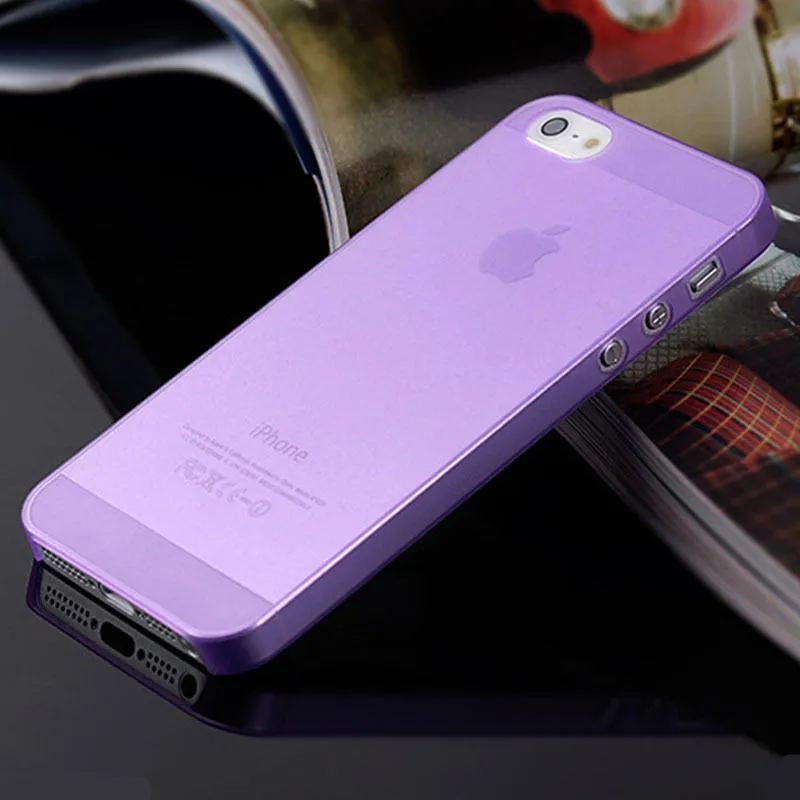 Ультратонкий чехол для iphone 5, 5S, se, 5c, 6, 6s plus, 7, 7, 8 plus, 4S, тонкий матовый прозрачный чехол для iphone X, жесткий пластиковый тонкий чехол s