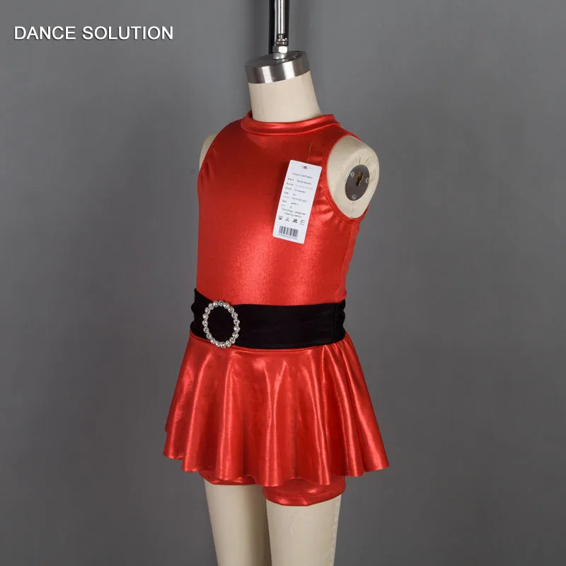 Бесплатная доставка красный атласный танцевальный костюм джаза и крана с
