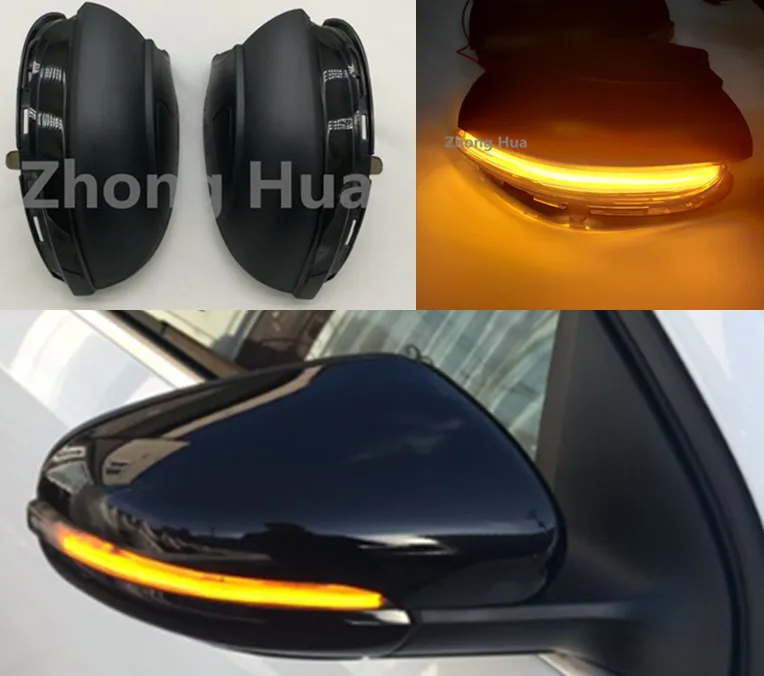 Динамический светодиодный указатель поворота для GOLF 6 MK R32 08-14 Touran боковое крыло зеркало заднего вида Индикатор мигалка ретранслятор светильник лампа