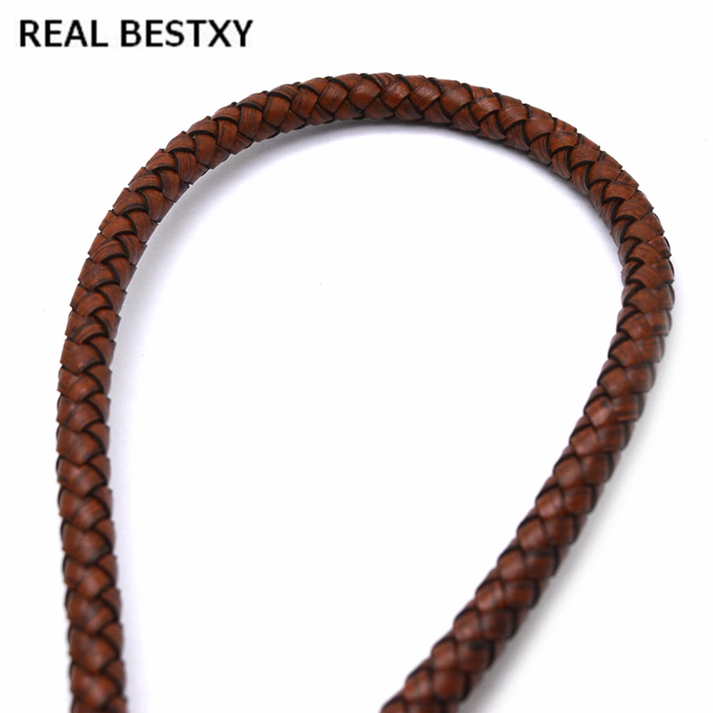 Кожаный шнур BESTXY из 100% натуральной кожи круглый веревка для рукоделия ожерелье