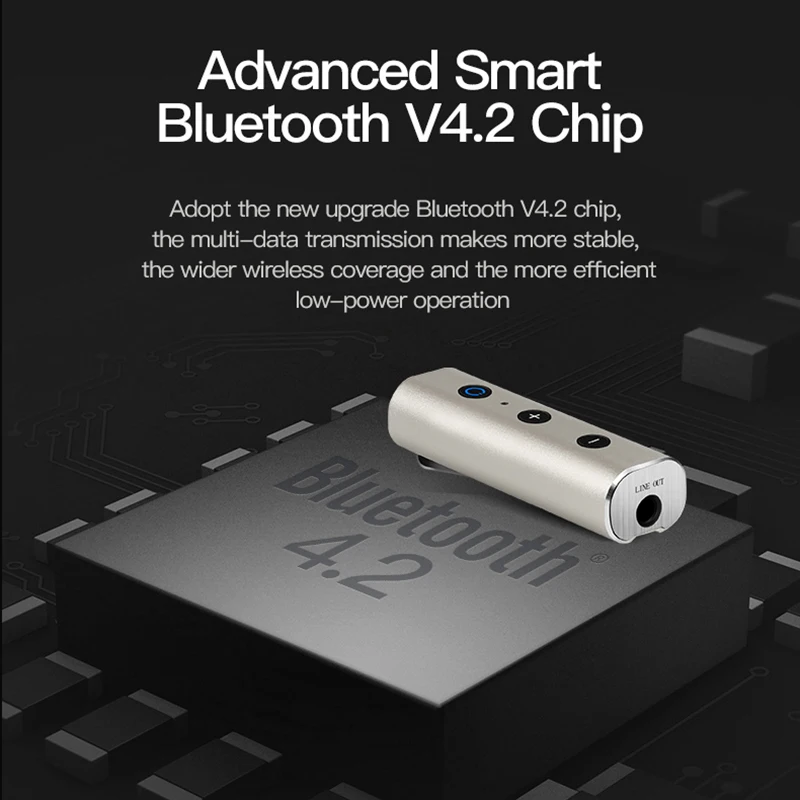 FDOMAIN беспроводной V4.2 + EDR voiture AUX Bluetooth аудио приемник адаптер 3 5 мм bluetooth handsfree car