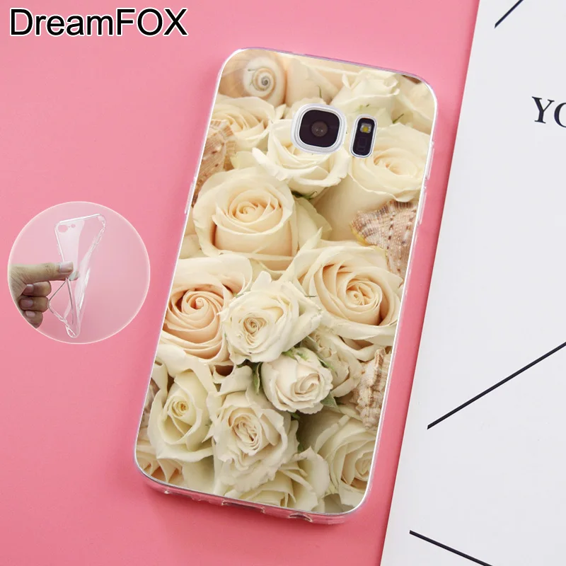 DREAMFOX K141 Мягкий силиконовый чехол из ТПУ с пионами для samsung Galaxy Note S 6 7 8 9 Edge Plus Grand Prime