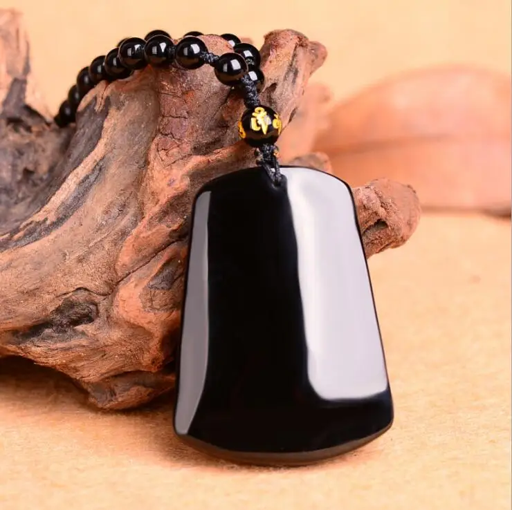 Drop Shipping Black Obsidian One Heart to the Buddha pendant Blessing Lucky pendants Jewelry | Украшения и аксессуары