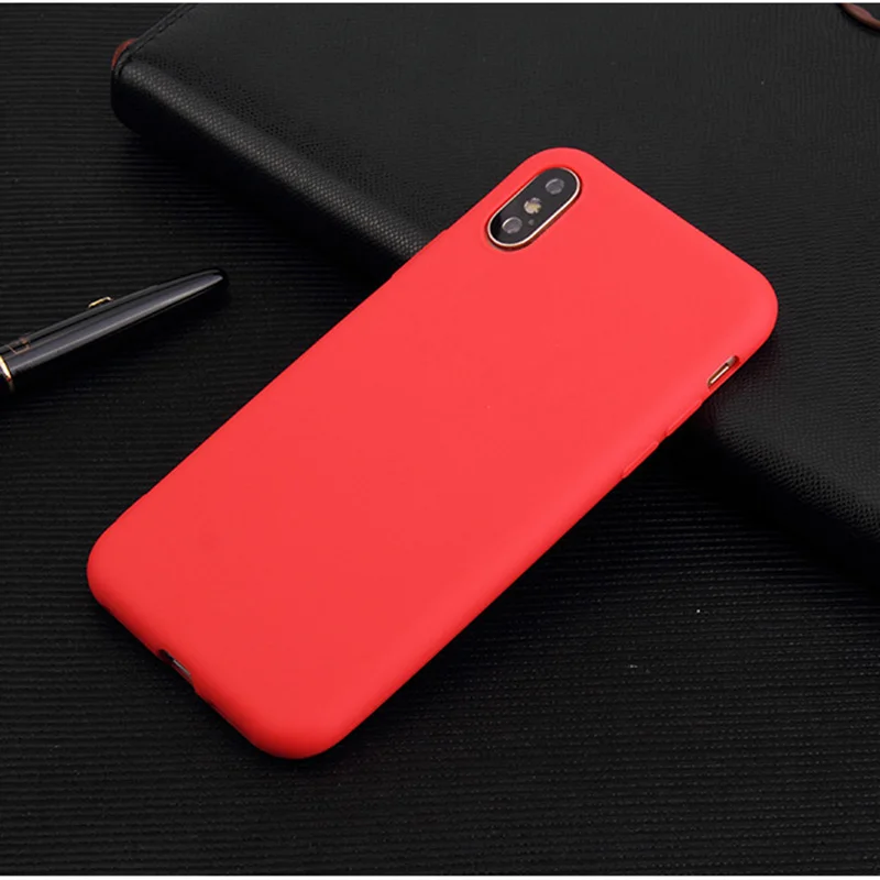 Мягкий ТПУ Телефон чехол для iPhone 7 6 6s 8 X Plus 5 5S SE XR XS Max ультратонкий простой