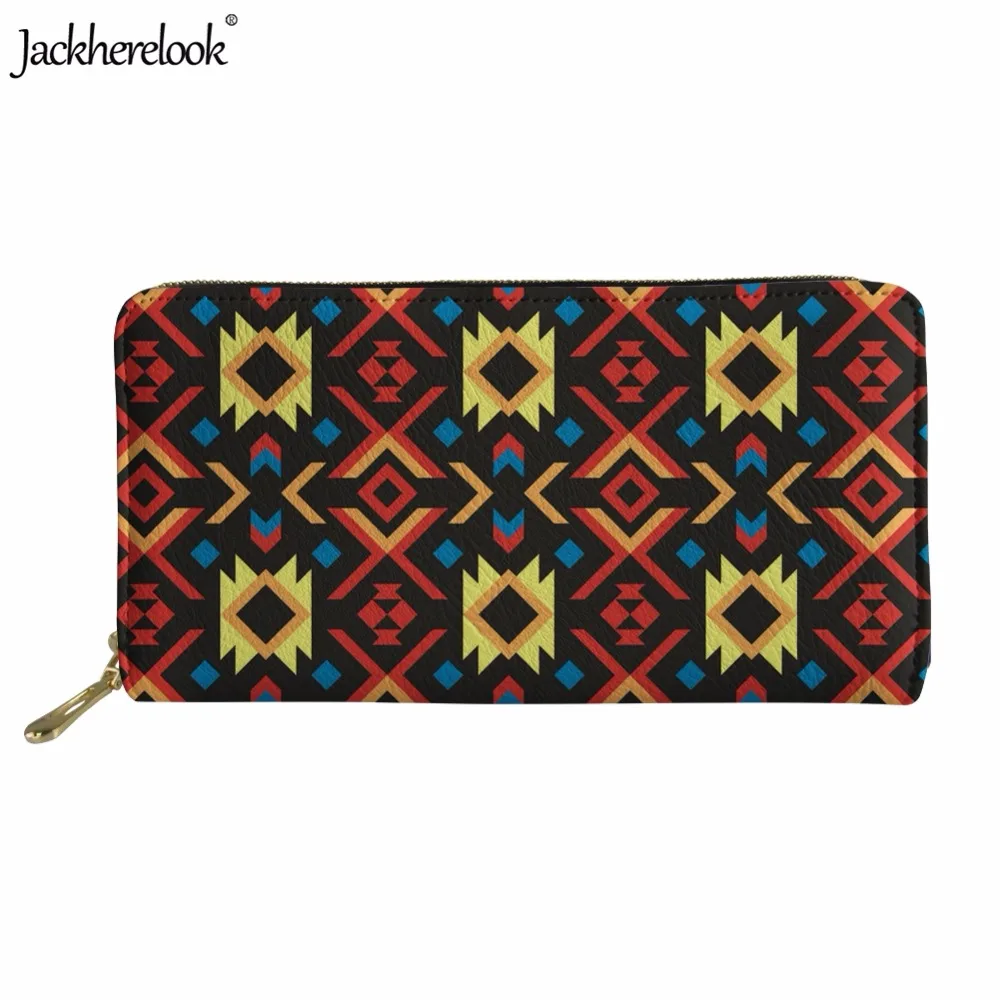 Jackhereluk Женский кошелек из искусственной кожи в стиле ретро