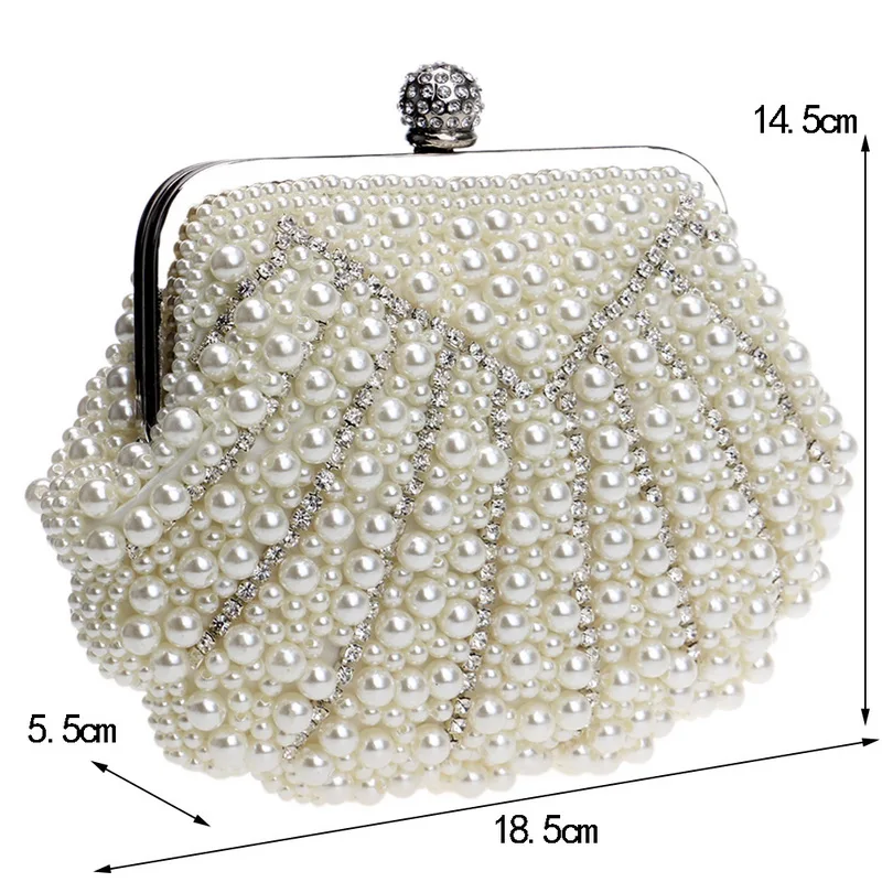 SEKUSA Роскошная Свадебная женская сумка ручной работы в форме ракушки|diamond clutch