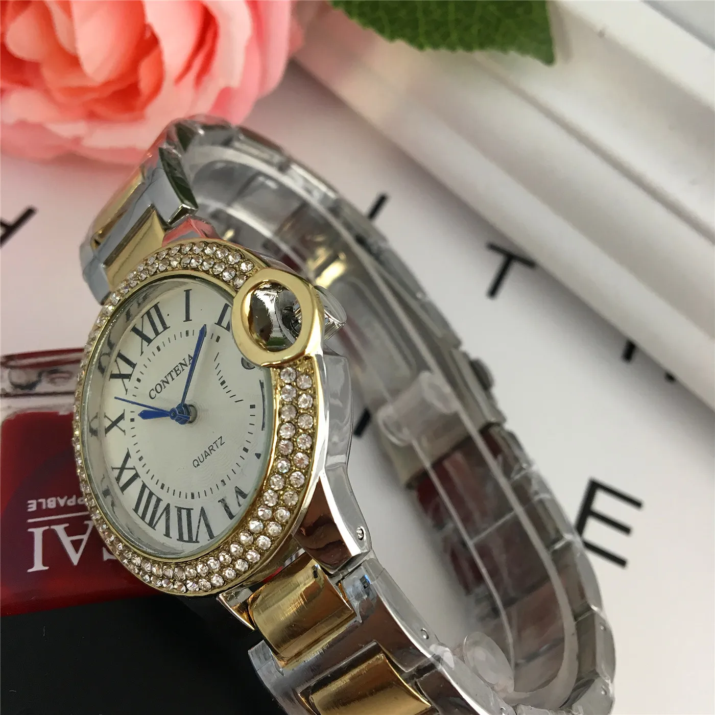 Роскошный топ бренда Женева Часы Relogio feminino contena Женские часы Нержавеющая сталь