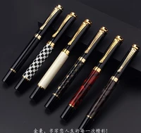 piston converter stationery jinhao 500 luxury black and gold clip fountain pen 0 5mm metal ink pens school supplies office suppl
