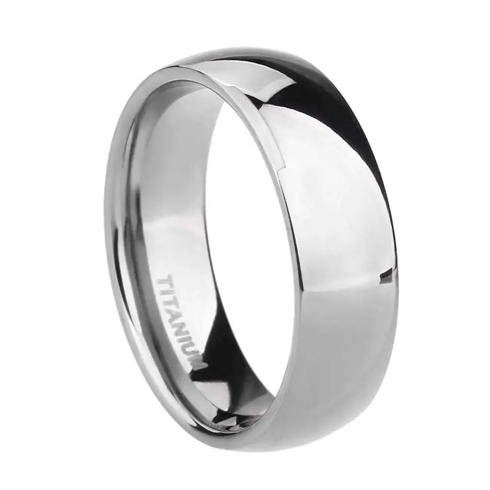 6mm Tigrade 6 мм Модные мужские титановые кольца серебряные полированные классические ретро-часы помолвка Анель кольца для мужчин и женщин обручальные кольца никогда не выцветают - Цвет основного камня: 6mm