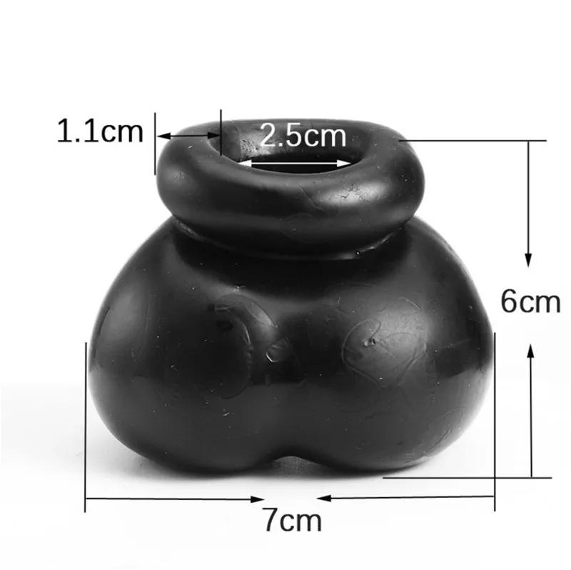 Penis Testicle Bondage Scrotum Ball stretcher Ballsack Bull Egg Bag Stretcher Time Delay Lasting Chastity Cage Gay Sex Toys | Красота и