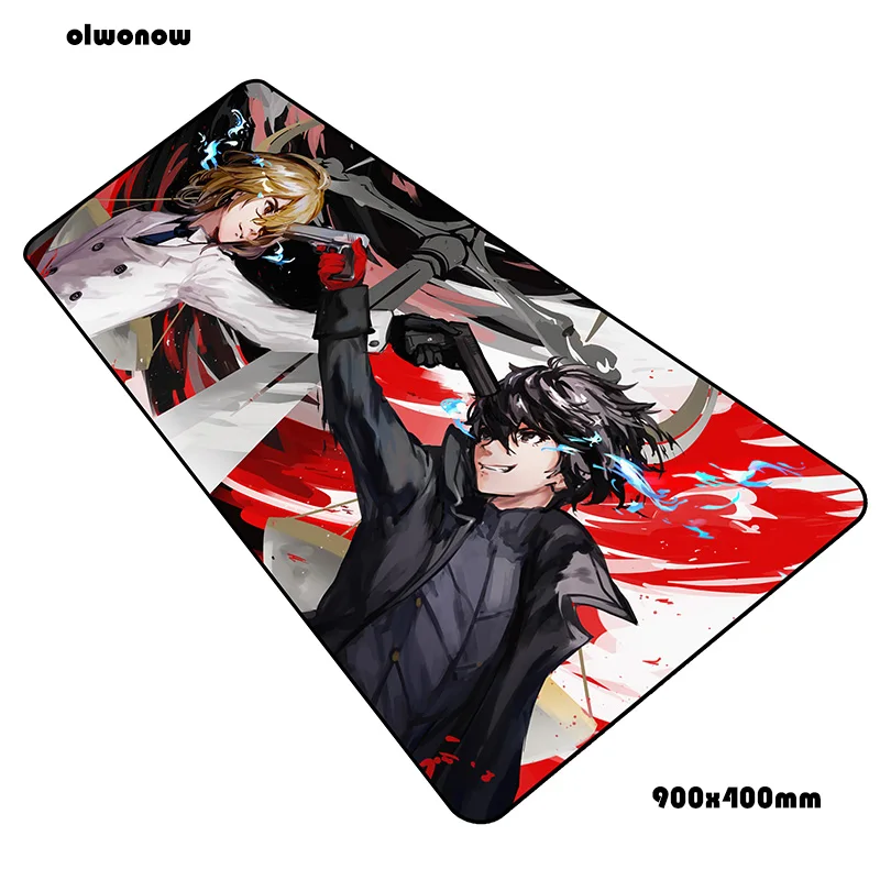 size900x400x2mm Persona 5 Коврик для мыши геймер подставка для запястья 90x40 см notbook коврик для мыши игровой коврик для мыши большой Настольный коврик для мыши PC Настольный коврик для мыши - Цвет: size900x400x2mm
