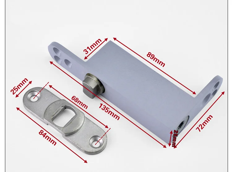 Дверной вал из нержавеющей стали невидимые петли автоматическое закрытие с