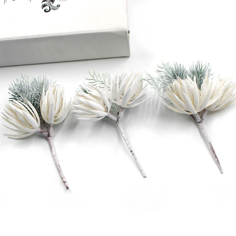 Свадебные Рождественские декорации 1 шт. сосновые травы искусственные цветы