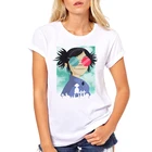 Женская футболка с коротким рукавом в стиле рок-группы чакхан