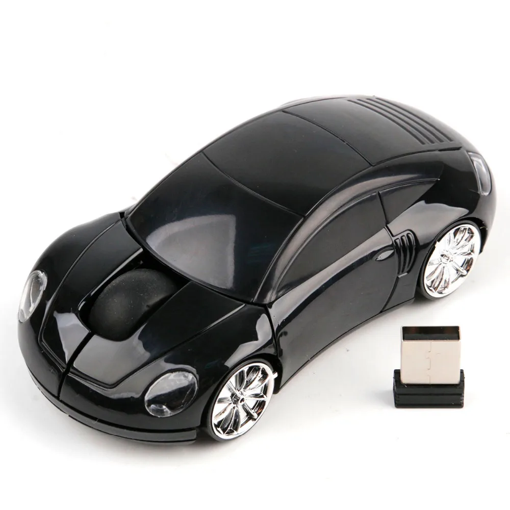 Портативная беспроводная мышь для геймера, 2,4 ГГц, USB, автомобильная форма, кнопка, Мини светодиодный, оптическая игровая мышь для ПК, ноутбука, компьютера, разные цвета