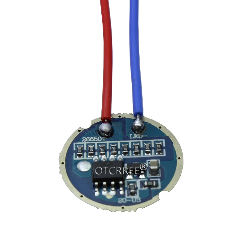 50 шт. cree xml led XPL xml2 T6 U2 драйвер 17 мм 20 3-4 2 в 2.2A 5-режимсветодиодный для светодиодного