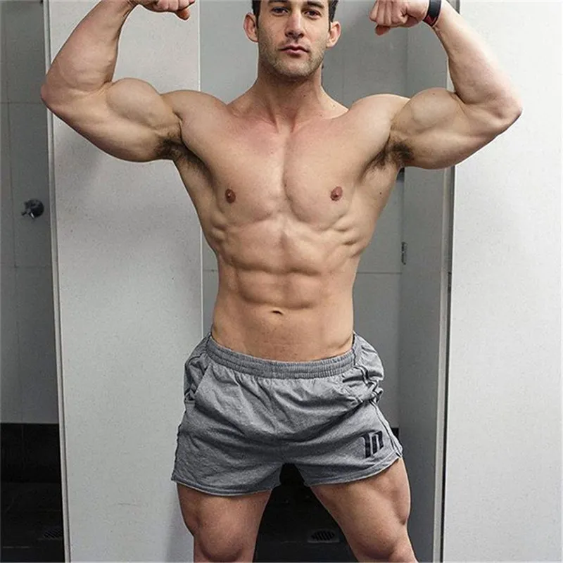 

Fitness Running Shorts Men Dry Fit Sport Gym Shorts Bodybuilding Sportwear Training Beach Summer Men Shorts Male Gym Clothing