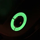 Светящееся кольцо для ключей автомобиля, наклейка на отверстие, луманная крышка переключателя зажигания, наклейка на мотоцикл