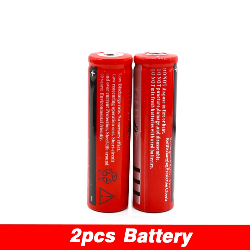 100% Высокое качество 6800mAh 3 7 V 18650 литий ионные аккумуляторы аккумуляторная батарея