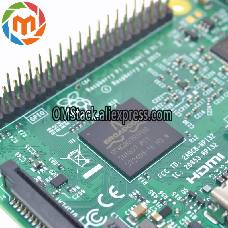 Element14 версия: Raspberry Pi 3 Модель B доска 1 ГБ LPDDR2 BCM2837 Quad Core Ras PI3 PI 3B с Wi Fi и