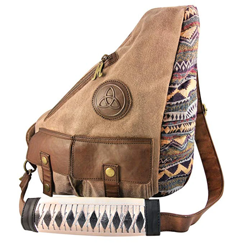Холщовая сумка мессенджер Walking Dead The Michonne Katana Sling Bag обычные сумки женские
