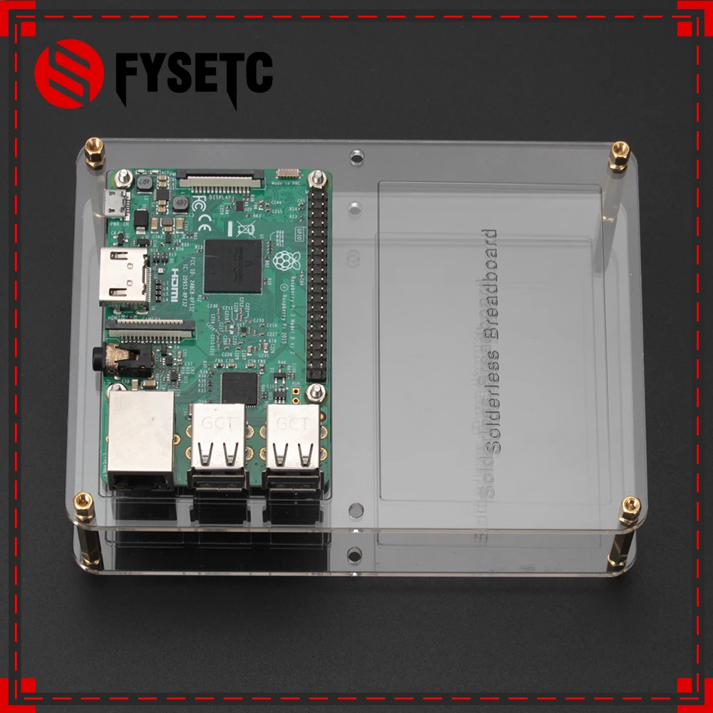 Двухслойная акриловая Монтажная пластина для Raspberry Pi чехол сделай сам прототип