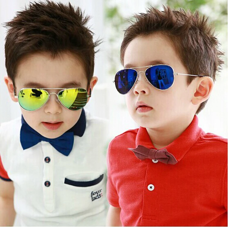 

DRESSUUP Fashion Baby Boys Kids Sunglasses Piolt Style Brand Design Children Sun Glasses 100%UV Protection Oculos De Sol Gafas