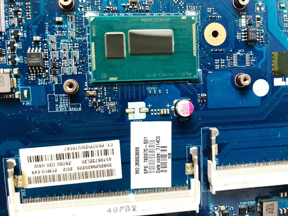 Оригинальная материнская плата для ноутбука HP 15-R модель телефон GF820M 2 Гб ZS050 760970-501