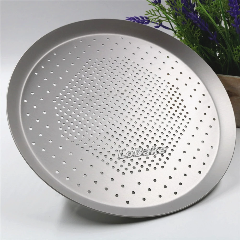 Анодированная алюминиевая круглая сковорода для пиццы 9 дюймов толщина 0 16 см|pizza