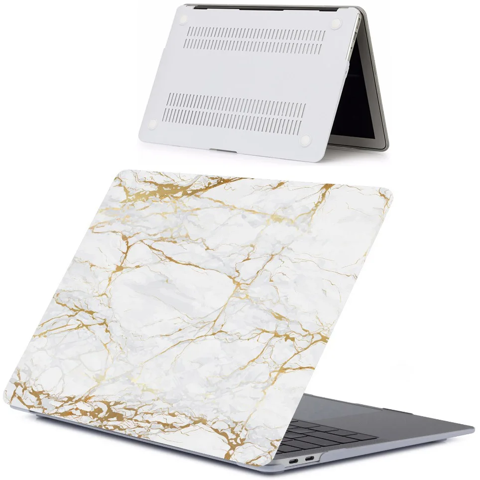 DLS-10 Популярный чехол для ноутбука с мраморным узором для Apple Macbook Pro retina Air 11 12 13 15, для Mac new Air/pro 13 дюймов A1932 A1708 - Цвет: DLS-10